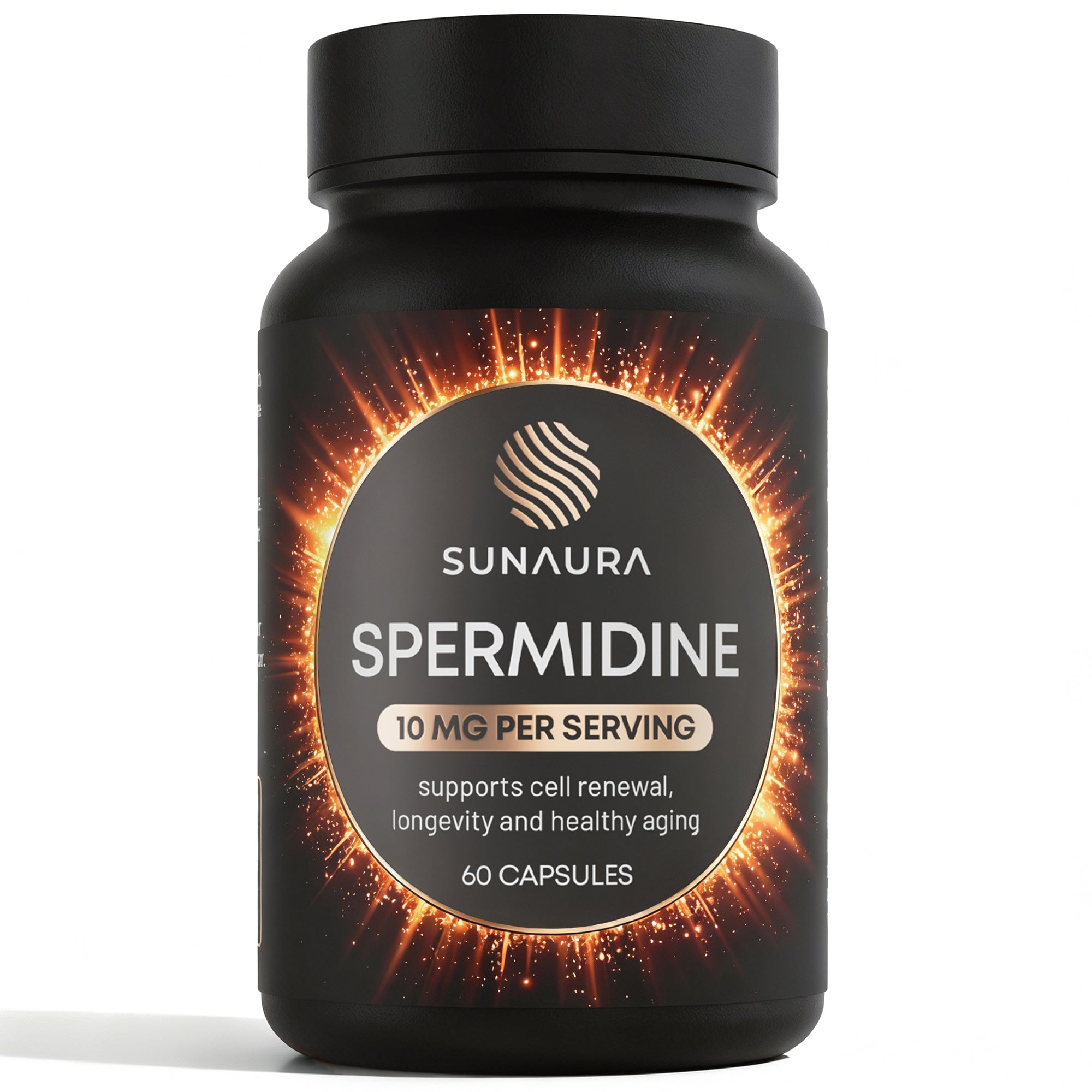 SUNAURA Spermidine 3HCL Capsules – Cellular Health, Longevity & Autophagy Support